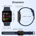 Smart Watch, ZOSKVEE Smartwatch for Android &amp; iOS with Heart Rate, Blood Oxygen Saturation, 1.4" Dynamic Watch Face IP68 Waterproof, Fitness Tracker 30 Days Standby for Men, Women